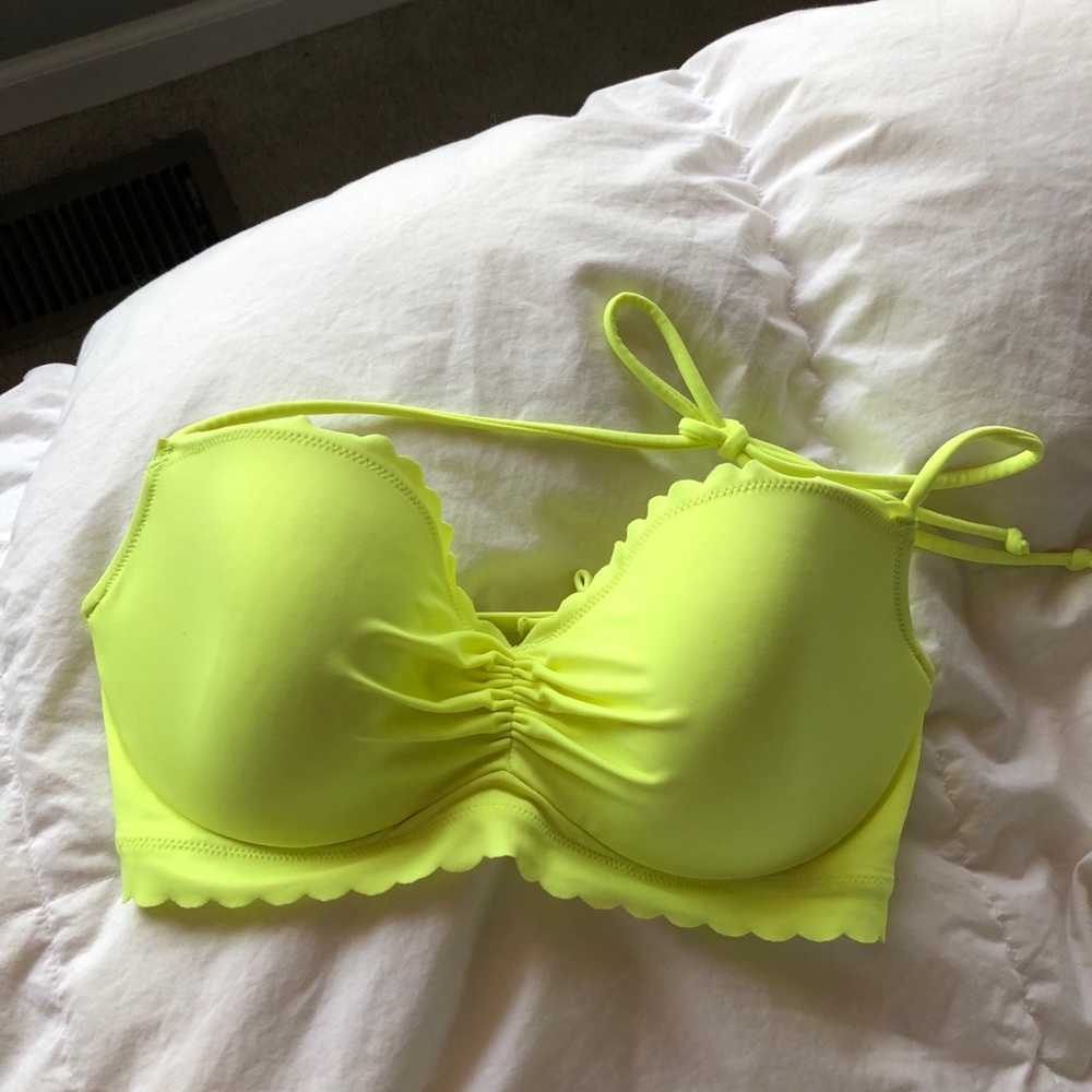 Neon yellow Victoria’s Secret bikini top
